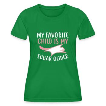 Sugar glider - Women's Functional T-Shirt - kelly green - Front - AI Model Female 172 dark (172cm)
