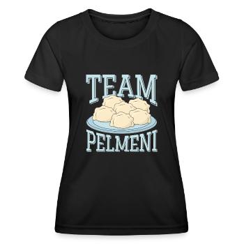 Team Pelmeni Russian Cuisine Chef - Frauen Funktions-T-Shirt - Schwarz - Vorne - AI Model Female 172 light (172cm)