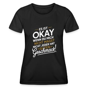 Es Ist Okay Wenn Du Mich Nicht Magst - T-shirt sport Femme - noir - Devant - AI Model Female 172 light (172cm)