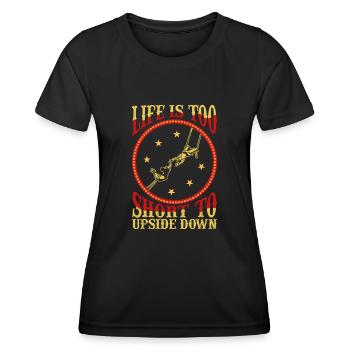 Circus Trapeze for Trapeze Artist Costume - Women's Functional T-Shirt - black - Front - AI Model Female 172 light (172cm)