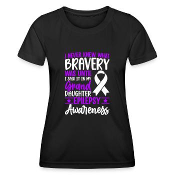 Je n’ai jamais su ce qu’était la bravoure jusqu’à ce que Funny - T-shirt sport Femme - noir - Devant - AI Model Female 172 light (172cm)
