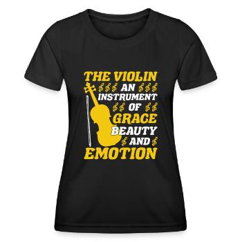 Musiciens de violon, professeurs de violon, amateurs de violon - T-shirt sport Femme - noir - Devant - AI Model Female 172 light (172cm)