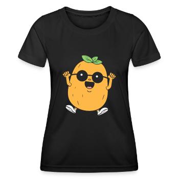 Kartoffel - Frauen Funktions-T-Shirt - Schwarz - Vorne - AI Model Female 172 light (172cm)