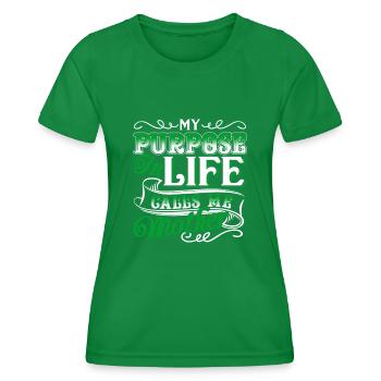Mother's Day Mother Is My Purpose In Life - Women's Functional T-Shirt - kelly green - Front - AI Model Female 172 dark (172cm)
