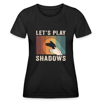 Shadow Puppetry Puppet Show Art - Women's Functional T-Shirt - black - Front - AI Model Female 172 light (172cm)
