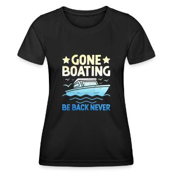 Gone Bootfahren Sei zurück Nie Paddelboot - Frauen Funktions-T-Shirt - Schwarz - Vorne - AI Model Female 172 light (172cm)