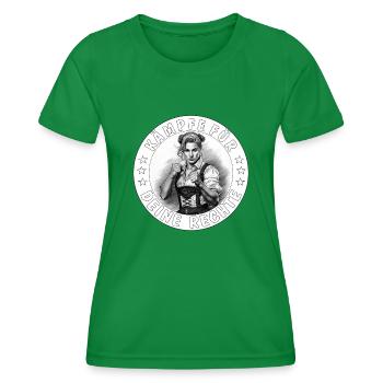 WOMAN FIGHT FOR YOUR RIGHTS - Women's Functional T-Shirt - kelly green - Front - AI Model Female 172 dark (172cm)