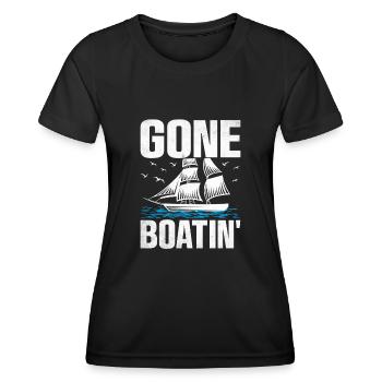 Pédalo Gone Boatin' - T-shirt sport Femme - noir - Devant - AI Model Female 172 light (172cm)