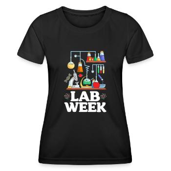 Lab Week Medical Science Med Lab Wissenschaftler - Frauen Funktions-T-Shirt - Schwarz - Vorne - AI Model Female 172 light (172cm)
