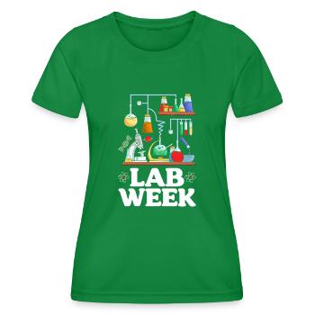 Lab Week Medical Science Med Lab Scientist - Women's Functional T-Shirt - kelly green - Front - AI Model Female 172 dark (172cm)