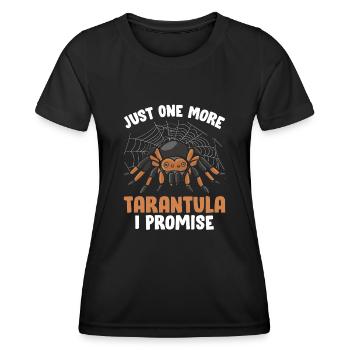 Juste une tarentule de plus arachnide exotique poilu - T-shirt sport Femme - noir - Devant - AI Model Female 172 light (172cm)