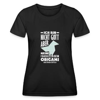 Origami Abilities Simply Divine - Women's Functional T-Shirt - black - Front - AI Model Female 172 light (172cm)