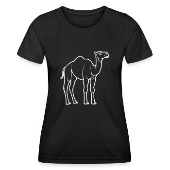 camel - Women's Functional T-Shirt - black - Front - AI Model Female 172 light (172cm)