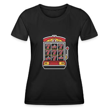 Casino - Women's Functional T-Shirt - black - Front - AI Model Female 172 light (172cm)