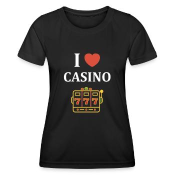 Casino - Women's Functional T-Shirt - black - Front - AI Model Female 172 light (172cm)