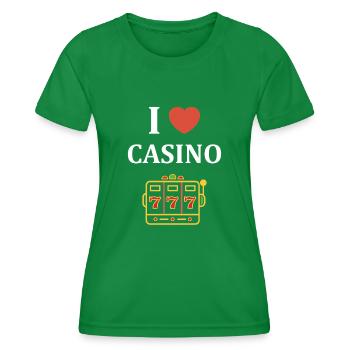 Casino - Women's Functional T-Shirt - kelly green - Front - AI Model Female 172 dark (172cm)