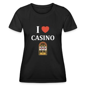 Casino - Women's Functional T-Shirt - black - Front - AI Model Female 172 light (172cm)