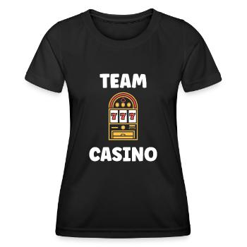 Casino - Women's Functional T-Shirt - black - Front - AI Model Female 172 light (172cm)