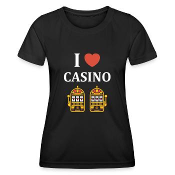 Casino - Women's Functional T-Shirt - black - Front - AI Model Female 172 light (172cm)