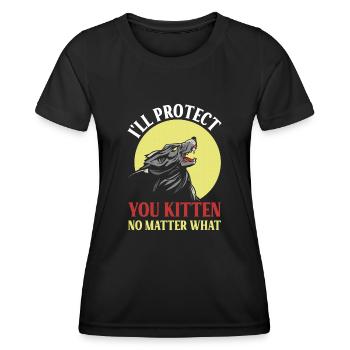Pandabär Hast Zusätzlichen Reis Gesagt - Frauen Funktions-T-Shirt - Schwarz - Vorne - AI Model Female 172 light (172cm)