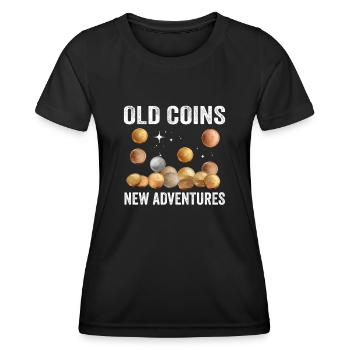 Numismatics Coin Roman Collection - Women's Functional T-Shirt - black - Front - AI Model Female 172 light (172cm)