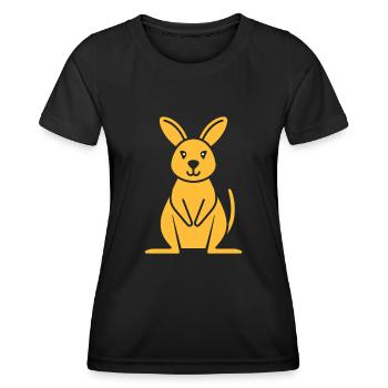 wallaby - Women's Functional T-Shirt - black - Front - AI Model Female 172 light (172cm)