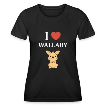 wallaby - Women's Functional T-Shirt - black - Front - AI Model Female 172 light (172cm)