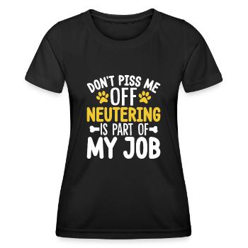 Piss mich nicht an, lustiges Tierkrankenhaus - Frauen Funktions-T-Shirt - Schwarz - Vorne - AI Model Female 172 light (172cm)