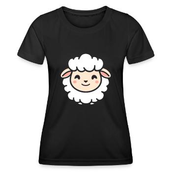 Sheep - Women's Functional T-Shirt - black - Front - AI Model Female 172 light (172cm)