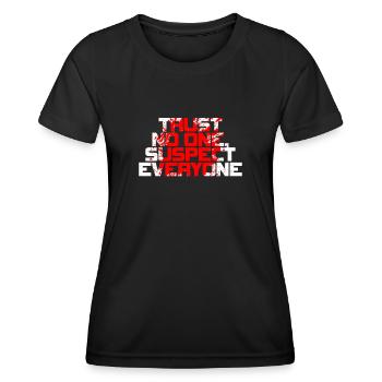 Murder Mystery Dinner Fun Night - T-shirt sport Femme - noir - Devant - AI Model Female 172 light (172cm)