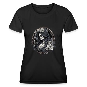 Esthétique La Catrina - T-shirt sport Femme - noir - Devant - AI Model Female 172 light (172cm)