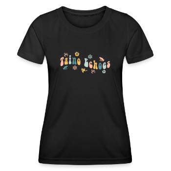 Taíno Echoes Caribbean Ancestry Pride - Women's Functional T-Shirt - black - Front - AI Model Female 172 light (172cm)