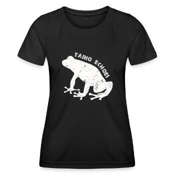 Taíno Echoes Caribbean Ancestry Pride - Women's Functional T-Shirt - black - Front - AI Model Female 172 light (172cm)