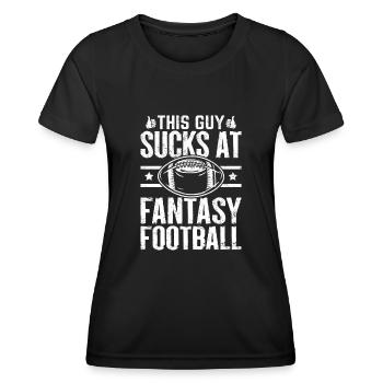Funny Fantasy Football Fl Repêchage du commissaire - T-shirt sport Femme - noir - Devant - AI Model Female 172 light (172cm)