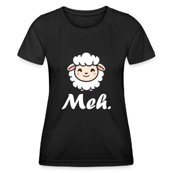 Schaf - Frauen Funktions-T-Shirt - Schwarz - Vorne - AI Model Female 172 light (172cm)