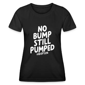 Keine Beule Immer noch Welpe Adoption Familie Lustiger Gotcha - Frauen Funktions-T-Shirt - Schwarz - Vorne - AI Model Female 172 light (172cm)