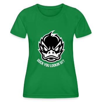 YOU LOOK'IN AT - Women's Functional T-Shirt - kelly green - Front - AI Model Female 172 dark (172cm)