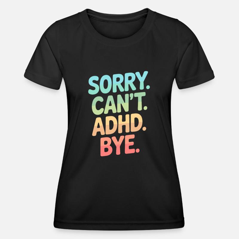 ADHD - Women's Functional T-Shirt - black