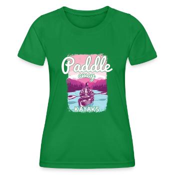 Kayak - T-shirt sport Femme - vert - Devant - AI Model Female 172 dark (172cm)