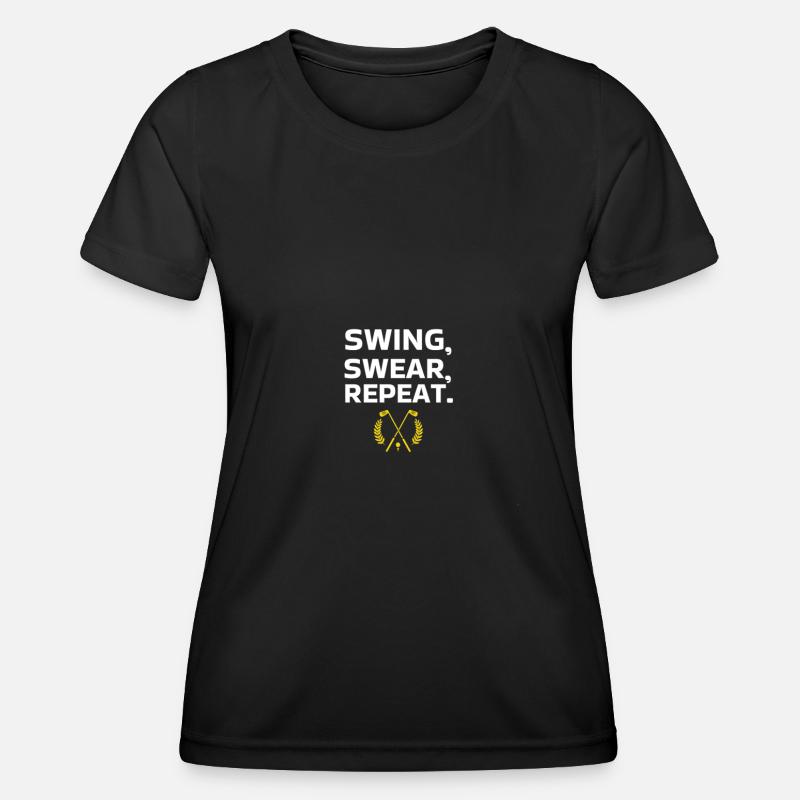 SWING SWEAR REPEAT - Women's Functional T-Shirt - black