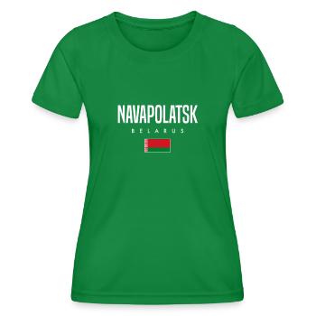 Navapolatsk Belarus Weißrussland - Women's Functional T-Shirt - kelly green - Front - AI Model Female 172 dark (172cm)