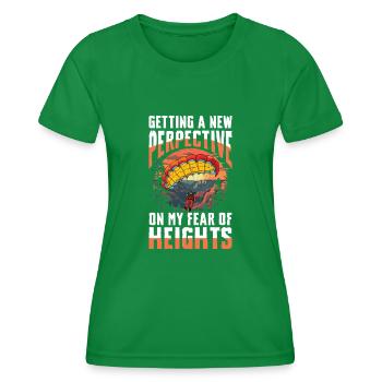 Neue Perspektive Auf Meine Höhenangst - Frauen Funktions-T-Shirt - Kelly Green - Vorne - AI Model Female 172 dark (172cm)