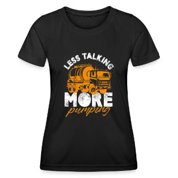 have no fear the septic tank tech is here Design - Women's Functional T-Shirt - black - Front - AI Model Female 172 light (172cm)