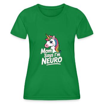 Neurodivers - Women's Functional T-Shirt - kelly green - Front - AI Model Female 172 dark (172cm)