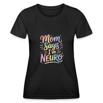 Neurodivers - Women's Functional T-Shirt - black - Front - AI Model Female 172 light (172cm)