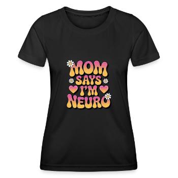 Neurodivers - Women's Functional T-Shirt - black - Front - AI Model Female 172 light (172cm)
