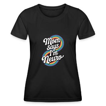 Neurodivers - Women's Functional T-Shirt - black - Front - AI Model Female 172 light (172cm)