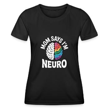 Neurodivers - Women's Functional T-Shirt - black - Front - AI Model Female 172 light (172cm)