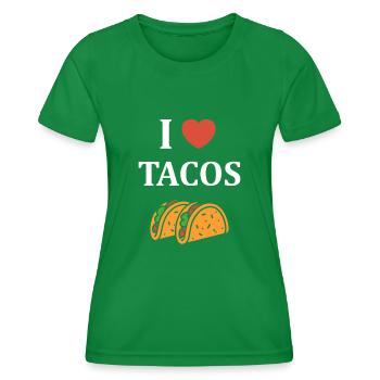 Tacos - Frauen Funktions-T-Shirt - Kelly Green - Vorne - AI Model Female 172 dark (172cm)