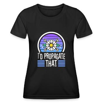Monstera Mama - T-shirt sport Femme - noir - Devant - AI Model Female 172 light (172cm)